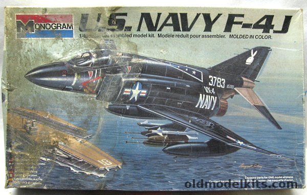 Monogram 1/48 F-4J Black Bunny Phantom II, 5805 plastic model kit